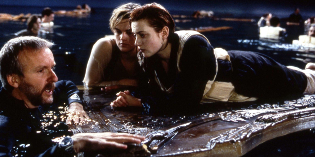 Джеймс Кэмерон на съёмках&nbsp;«Титаника»