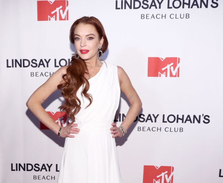 Линдси Лохан на премьере своего реалити-шоу «Lindsay Lohan's Beach Club» в Нью-Йорке в 2019 году