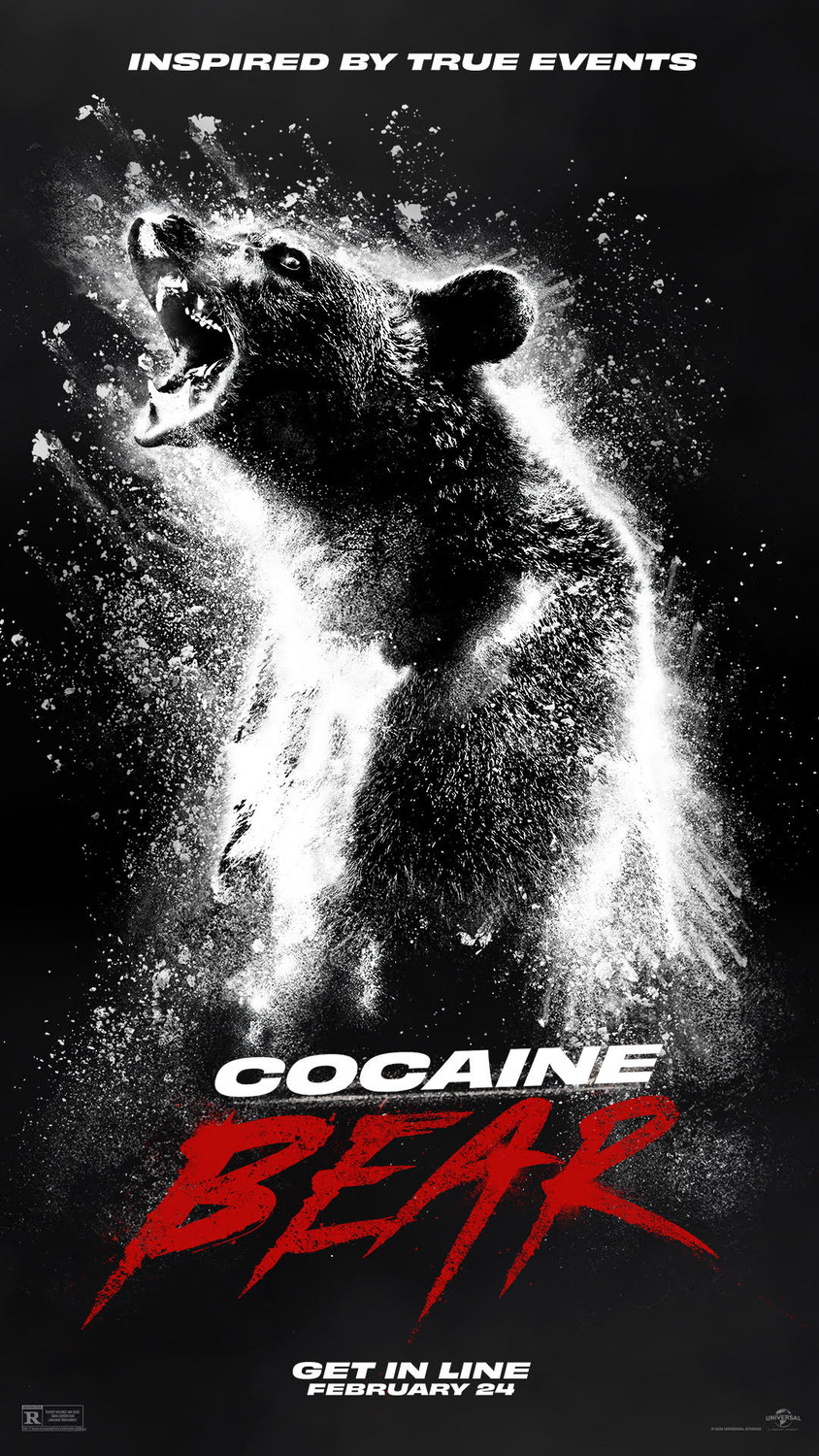 Официальный постер к фильму&nbsp;«Кокаиновый медведь»