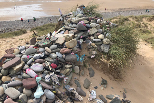 Пляж в Уэльсе, где снимали сцену гибели домового эльфа Добби в фильме «Гарри Поттер» (Фото из соцсетей)